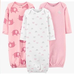 3 cotton sleeper gowns